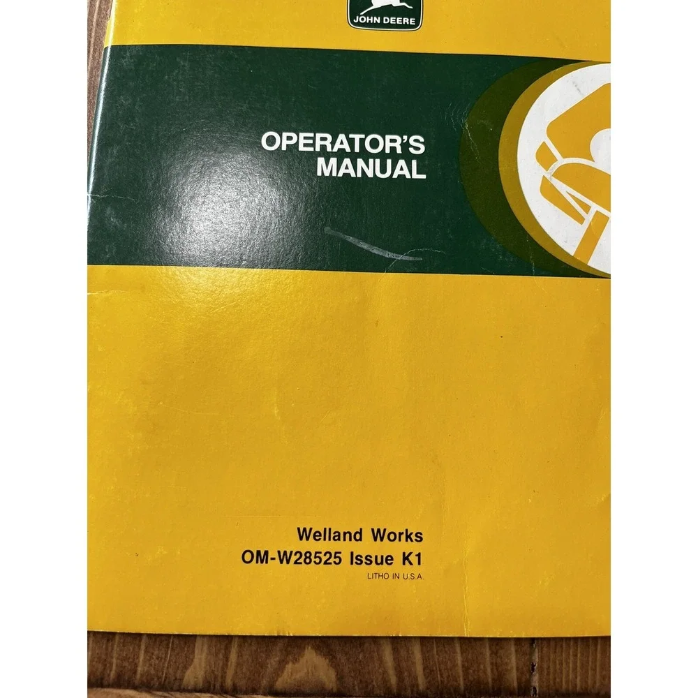 John Deere 100 Farm Loader Operators Manual OM-W28525 Issue K1